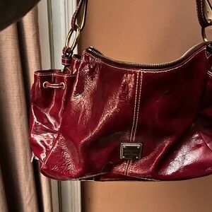 Dooney & Bourke Women’s Red Patent Leather Shoulder Bag
